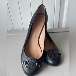 Tory Burch Leather Wedges Size 8